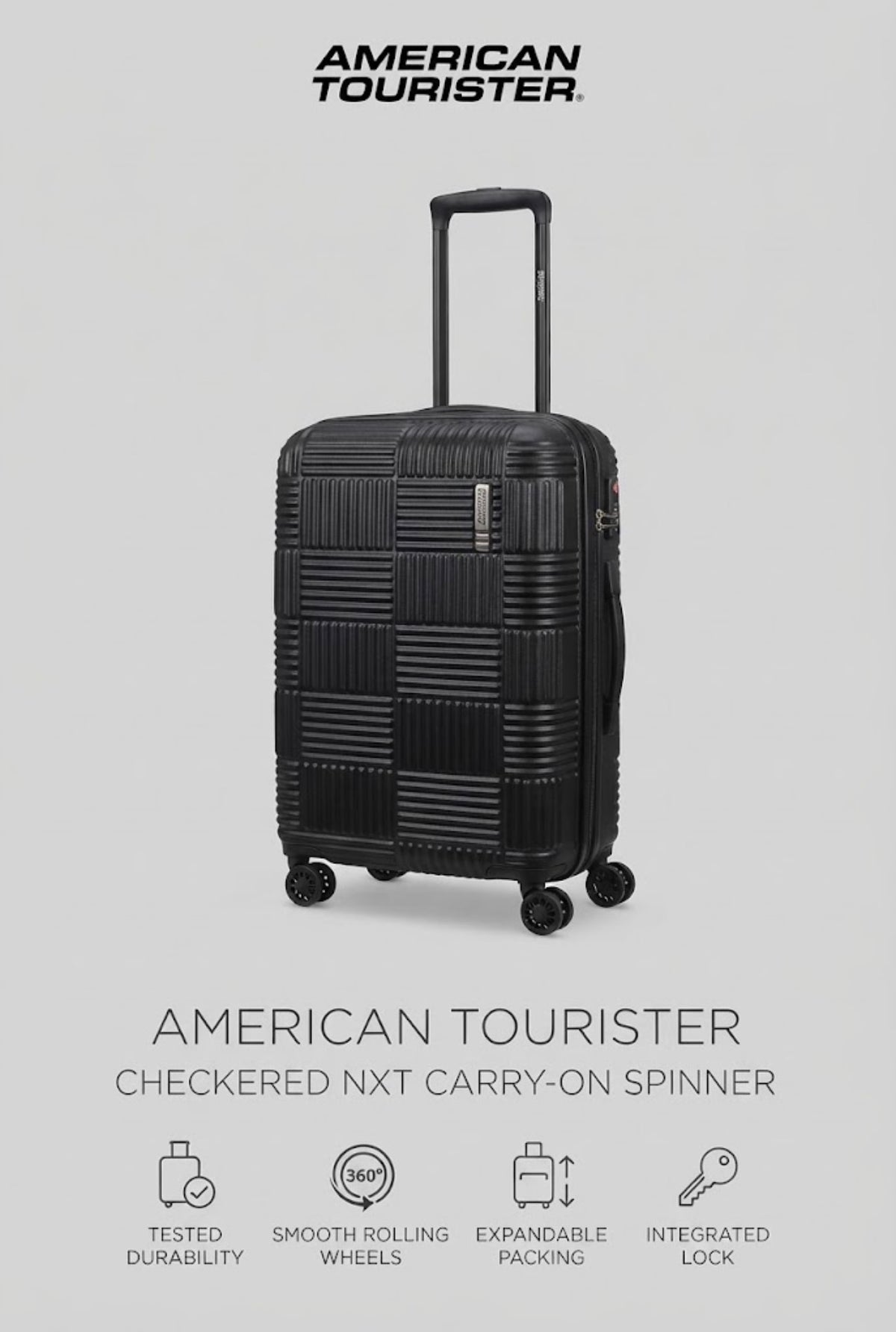 Maleta American Tourister Carry-On ‘CHEKERED’ 3 COLORES